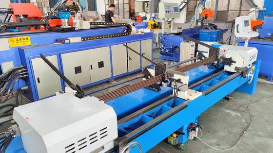 DJ80 Υδραυλικό διπλό κεφαλή στερεό σωλήνα μηχανή διαμόρφωσης τερματικού μύλου