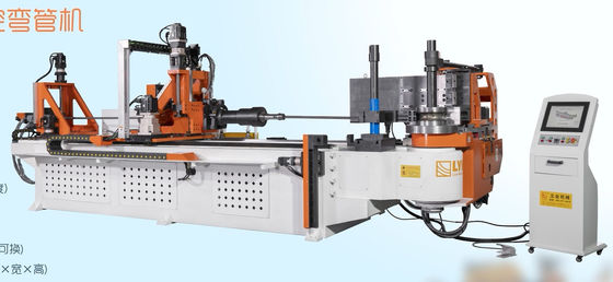 DW130CNC10A3S-T αυτόματη μηχανή κάμψης σωλήνων CNC 5,5 ιντσών 10 άξονων με κάμψη ώθησης